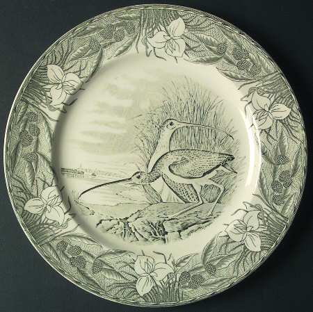 Birds of America Black Dinner Plate