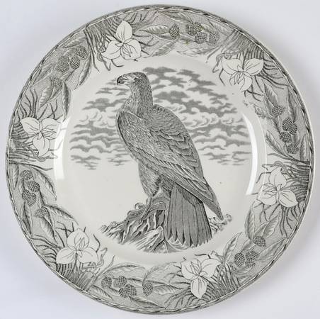 Birds of America Black Dinner Plate