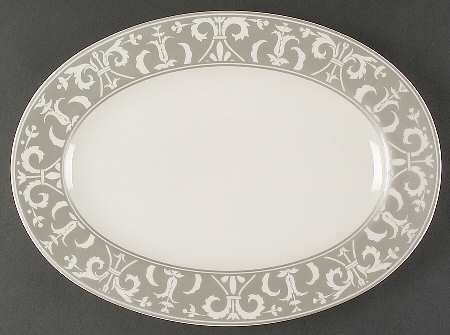Vertoni Silver 14" Oval Serving Platter