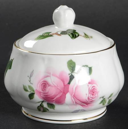 Rose & Ivy Mini Sugar Bowl & Lid