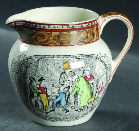 Dickens Orange (New Back Stamp) Creamer