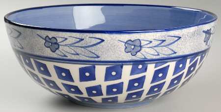 Azure 10" Large Salad Serving Bowl
