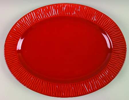 Palette Paprika (Orange) 17" Oval Serving Platter