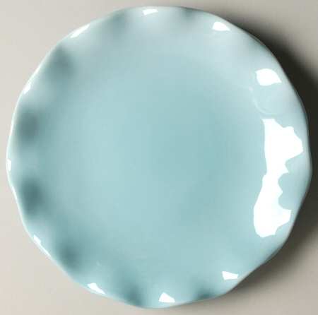 Ruffled Blue Salad/Dessert Plate