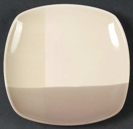 Color Blocks Cream Mocha Bread & Butter Plate