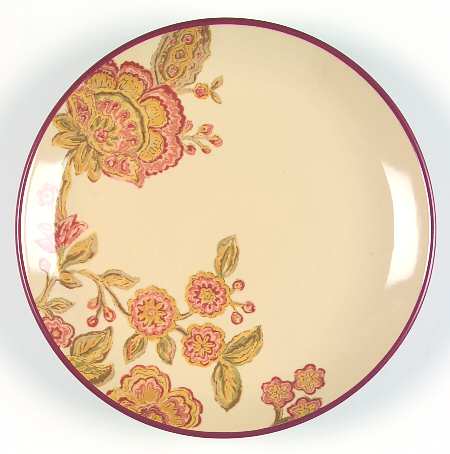 Jacobean Red Salad Plate