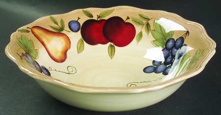 Fruit Fantasy 11" Round Vegetable Bowl