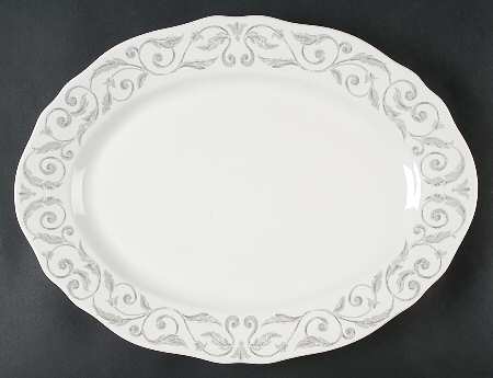 Florentine Silver 16" Oval Serving Platter
