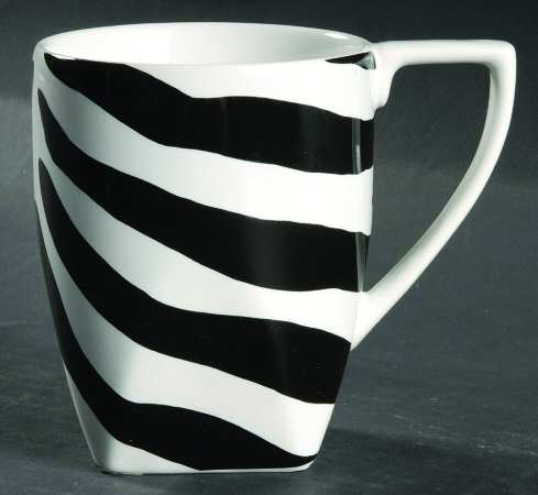 Zebra Black Mug