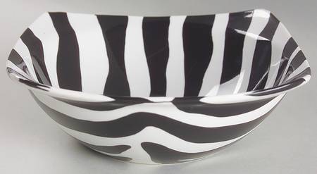 Zebra Black Coupe Cereal Bowl