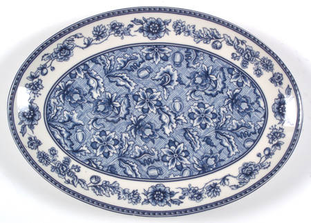 Blue Dynasty 14" Oval Serving Platter