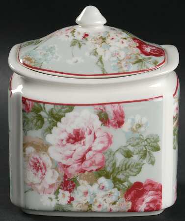 English Rose Small Canister & Lid