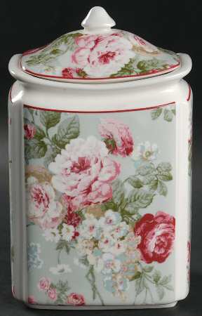 English Rose Medium Canister & Lid