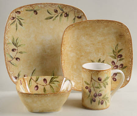 Oliveto 4 Piece Place Setting