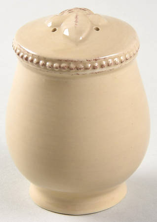 Fleur De Lis Cream Salt Shaker