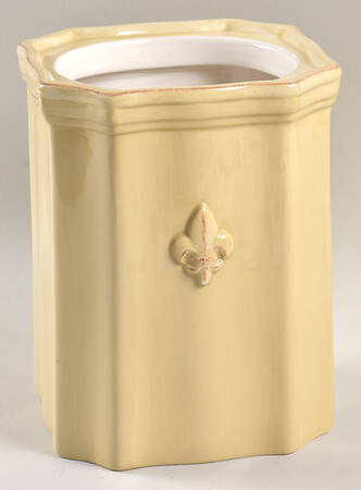 Fleur De Lis Cream Large Canister No Lid