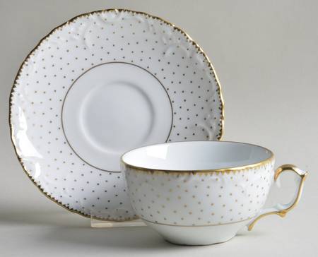 Simply Anna Polka (Czech Republic) Flat Cup & Saucer Set