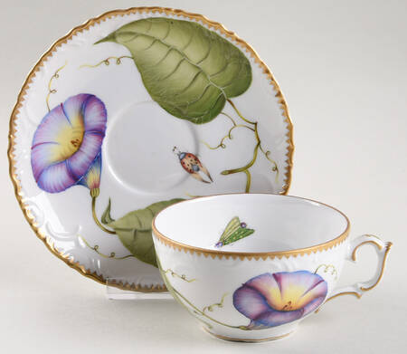 Treasure Garden Flat Cup & Saucer Set