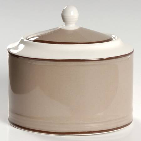 Symphony Taupe Sugar Bowl & Lid