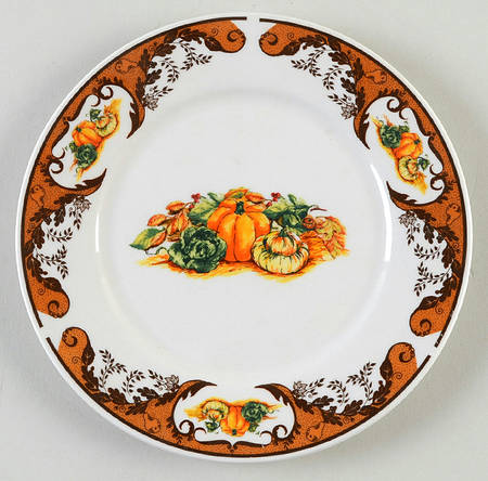 Pumpkin Harvest Salad/Dessert Plate