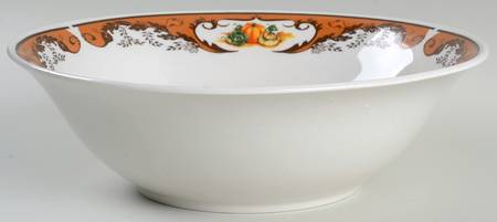 Pumpkin Harvest 9" Round Vegetable Bowl