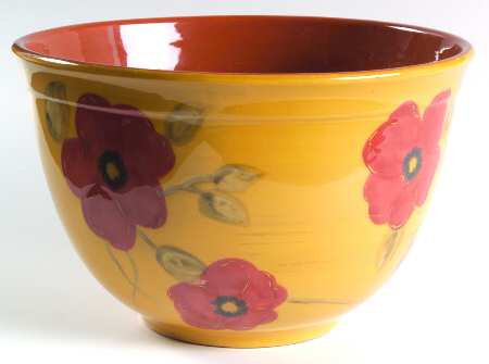 Flowers of Paradise 9" Salad Serving Bowl