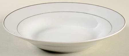 Imperial Silver Rim Soup Bowl