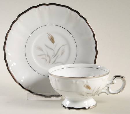 Barbara Ann Footed Cup & Saucer Set
