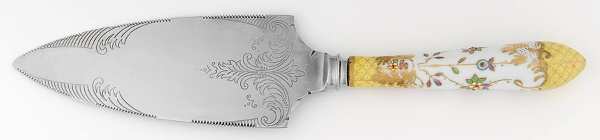 Floraine (Yellow) Pie Server with Stainless Blade