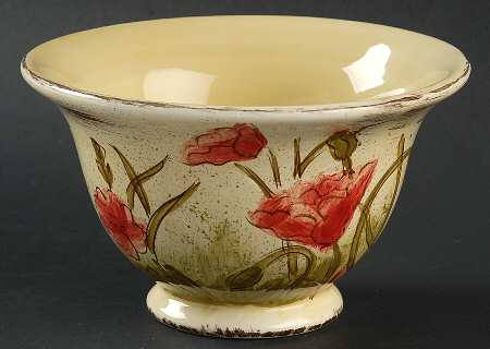 Scribed Poppy Soup/Cereal Bowl