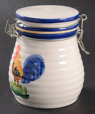 AOI15 4" Storage Jar with Hinged Lid