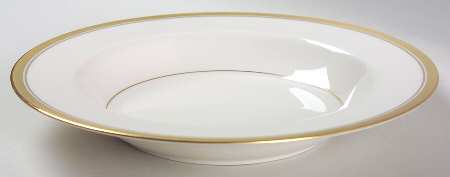 Wedding Band (Gold Band) Rim Soup Bowl