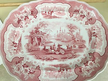 Palestine Red 17" Oval Serving Platter