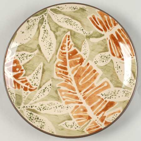 Khaki Leaves Salad Plate