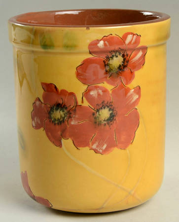 Fleur Rouge (Country French, Brown Trim) Utensil Holder