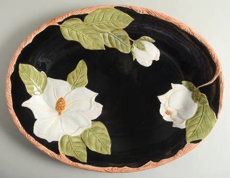 Magnolia Charm 18" Oval Serving Platter