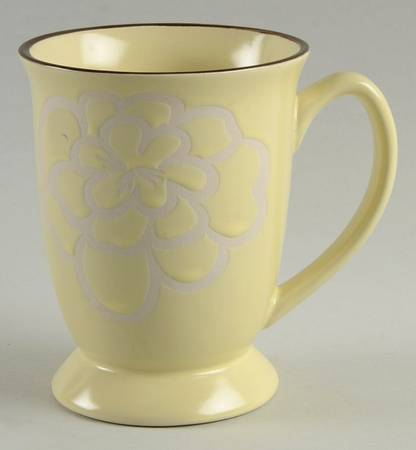 Flower Wax Taupe Mug