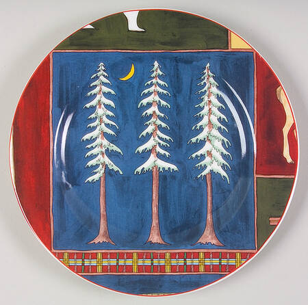 Northern Nights (Decal) Salad/Dessert Plate