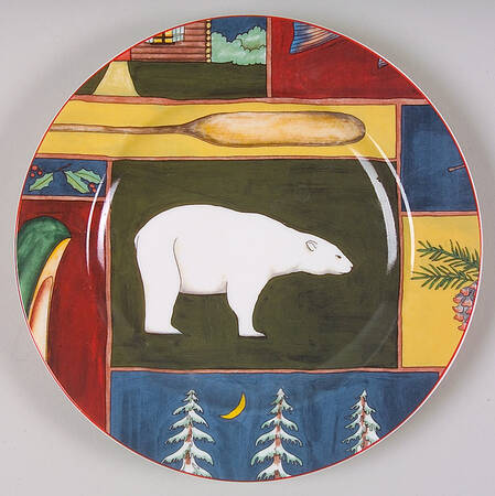 Northern Nights (Decal) Salad/Dessert Plate