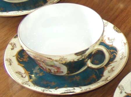 AUS395 Flat Demitasse Cup & Saucer Set
