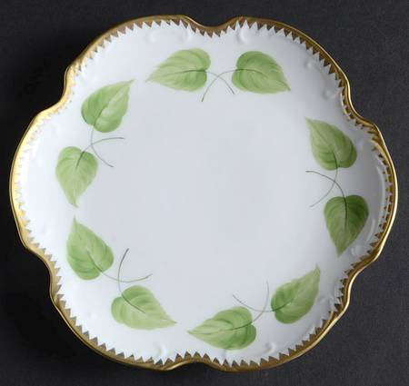 Shades of Green Bread & Butter Plate
