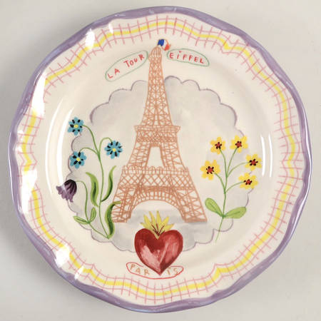 Francophile Dinner Plate
