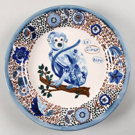 Francophile Dinner Plate