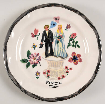 Francophile Dinner Plate