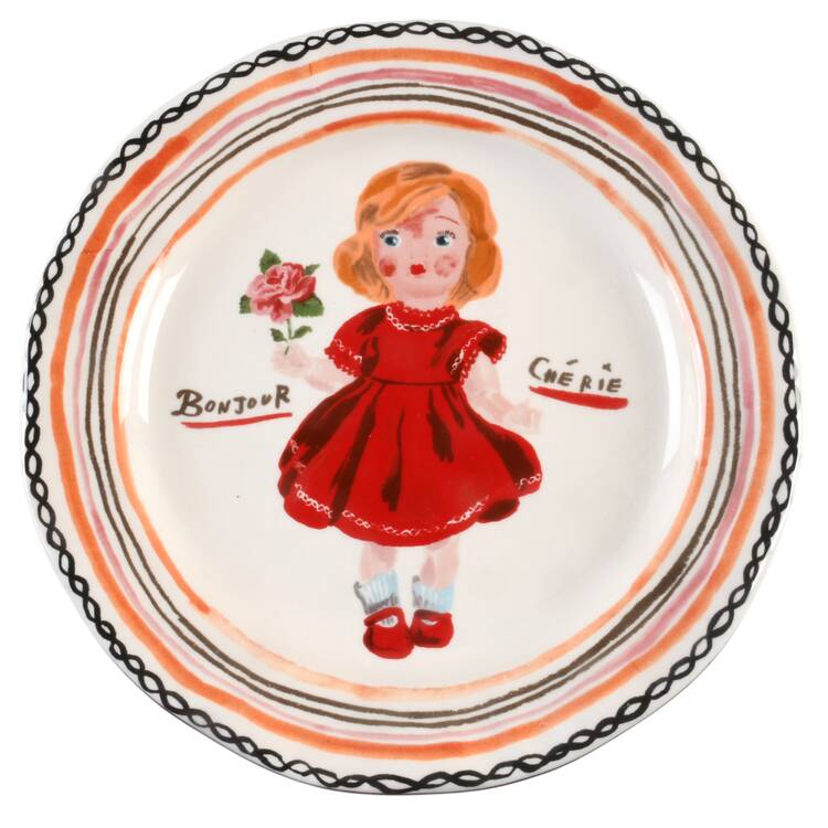 Francophile Dinner Plate