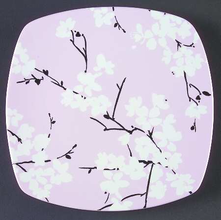 Mia Blossoms Pink Salad Plate