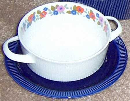 ARZ217 Flat Cream Soup Bowl & Saucer Set