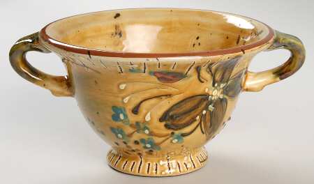 Tuscany Fields Handled Footed Dessert Bowl