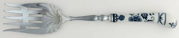 Floraine (Blue Onion) Oversize Cold Meat Fork