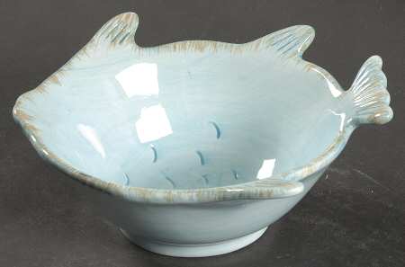 By the Sea Blue White Figural All Purpose Bowl